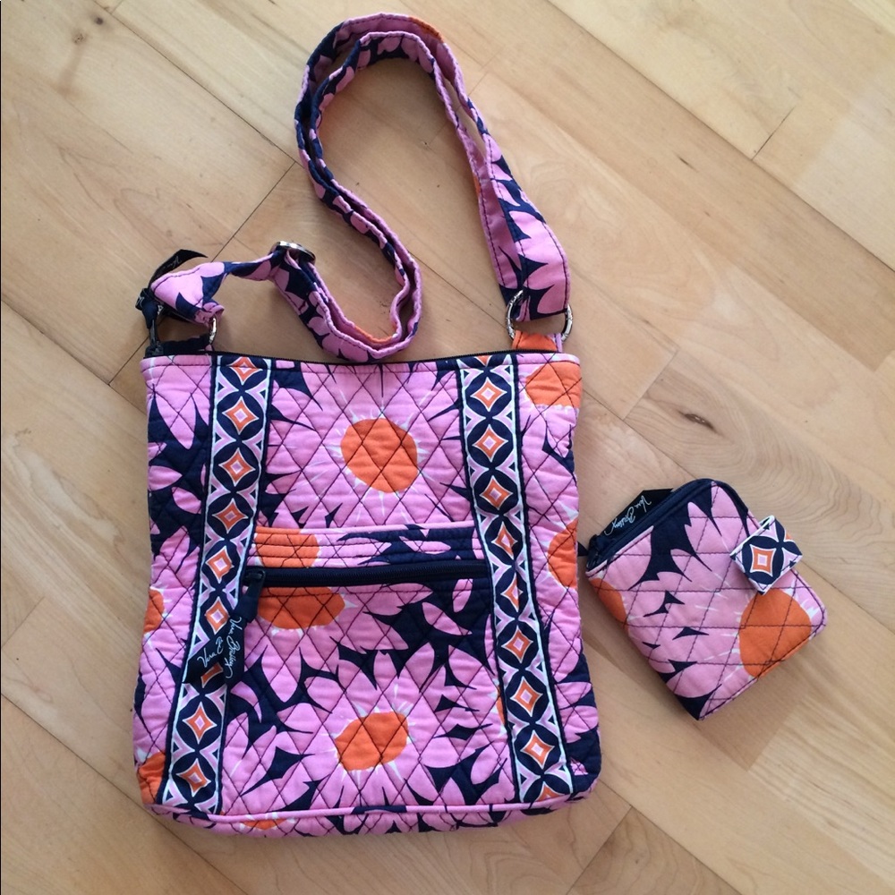 Vera Bradley 2 Piece Loves Me Purse And Wallet